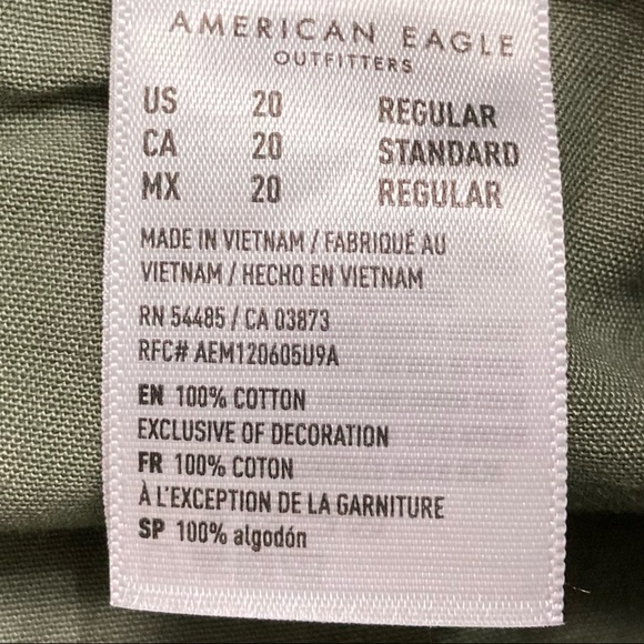 American Eagle A-Line Cargo Skirt High Rise Belted - Picture 9 of 9